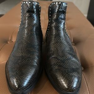 animal print Zara boots